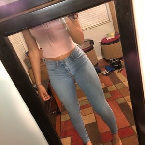 Hollister Skinny Lightwash Jeggings